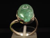 Серебряное кольцо с натуральным бериллом - 152