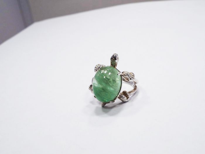 Серебряное кольцо с Бериллом 12,5 карат - 58