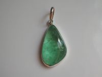 Серебряная подвеска с натуральным изумрудом 27,95 карат - 775