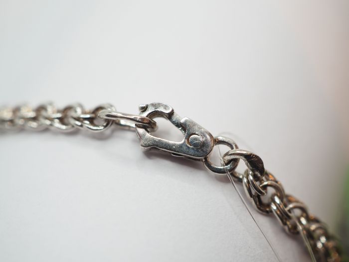Серебряная цепь 45 см. плетение Бисмарк - 3