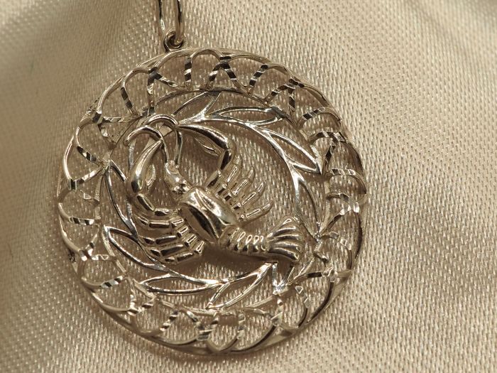 Серебряная подвеска Знаки Зодиака Рак из серебра 925-619