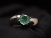 Серебряное кольцо с бериллом - 105